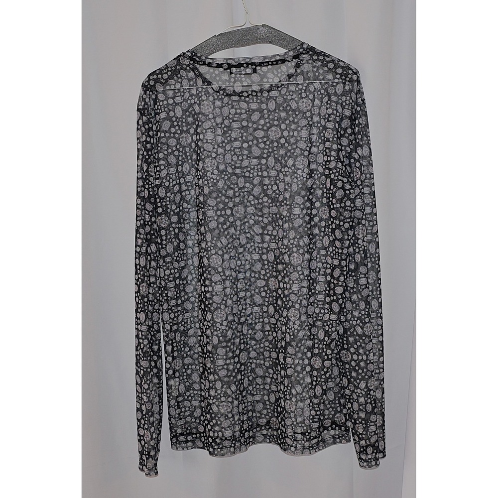 Raf Simons Mesh Gemstone Print Top Women Medium - Picture 4 of 7